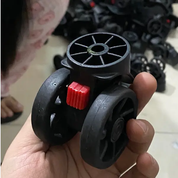 Bánh xe vali thay thế chốt màu đỏ dành cho VALI KHUNG NHÔM KHÓA SẬP 2