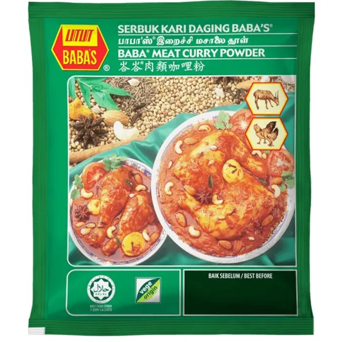 Bumbu Kari / Babas Meat Curry Powder 250 Gram Organik Alami expired terbaru 1