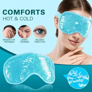 Masker Mata Gel Manik-manik Kompres Panas Dingin – Distribusi Suhu Merata, Meredakan Mata Lelah,Tidur Relaksasi Anti Migrain 【TOPSLINGS】