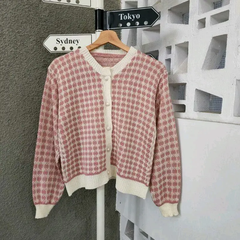Kardigan eleoner / outer wanita / kardigan motip 3