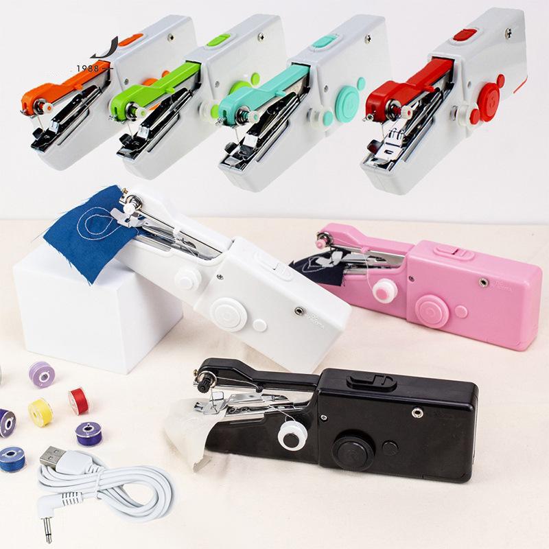 Máy Khâu Cầm Tay Gia đình Máy May Gia đình Điện Cầm Tay, Cầm Tay Nhỏ Có Thể Sạc Lại USB, Máy May Mini