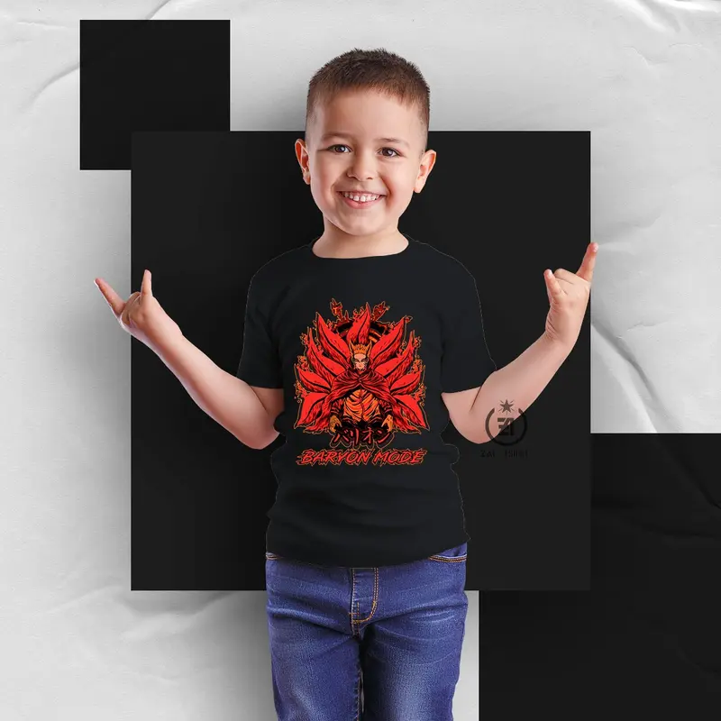 Baju anak laki laki ANIME NARUTO terbaru usia 4 5 6 7 8 9 10 11 tahun lucu Fashion 0