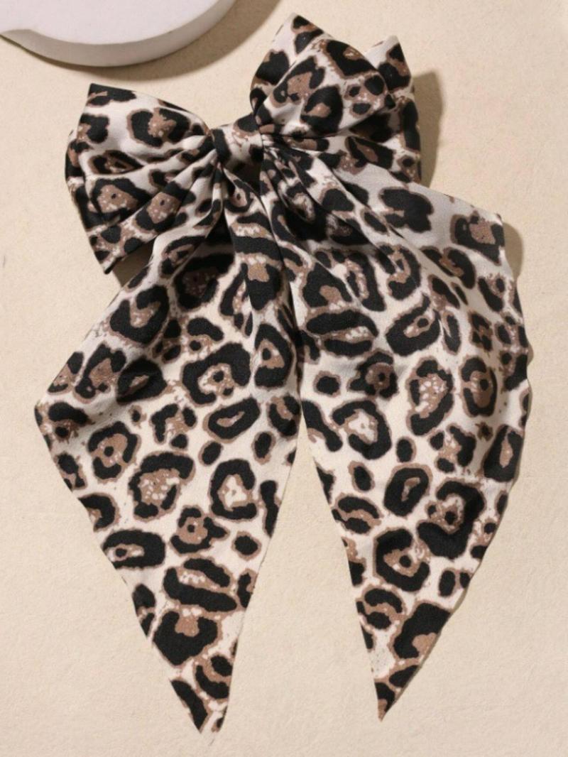 Product Introduction of Leopard Print Big Bowknot Decor Hair Clip, Elegant Hair Accessories for Women & Girls, Minimalist Headwear Suitable for Thick Hair 19