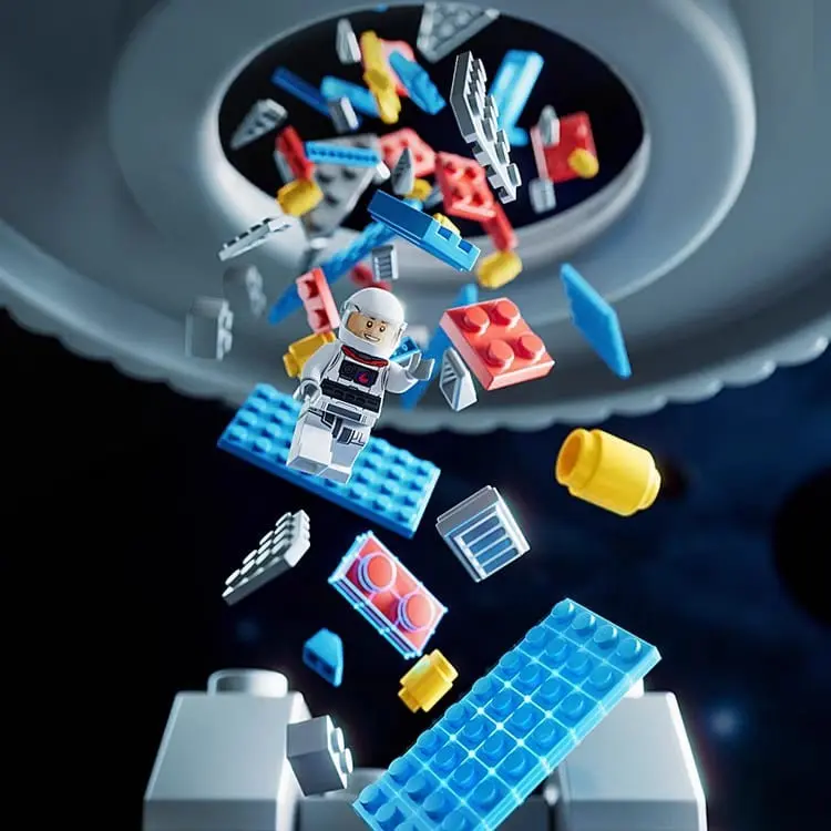 Space Shuttle Pesawat Ulang Alik Peluncuran Roket Mainan Block 3D Puzzle Mainan Balok Susun Nano Block Toys 5