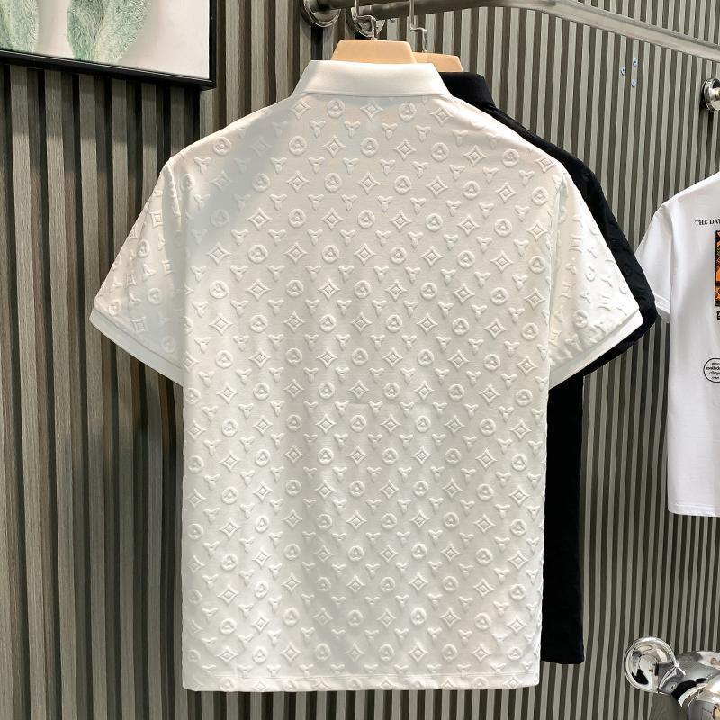 Áo Polo Thường Ngày Jacquard ngắn Tay Thời Trang Sang Trọng Giá Cả Phải Chăng Dành Cho Nam Giới, Hàng Mới Về, Thoải Mái Và Thoáng Khí, Thích Hợp Cho Giới Trẻ, Ve Áo, Áo Thun Tay Lửng Áo, Mùa Hè 2025 5