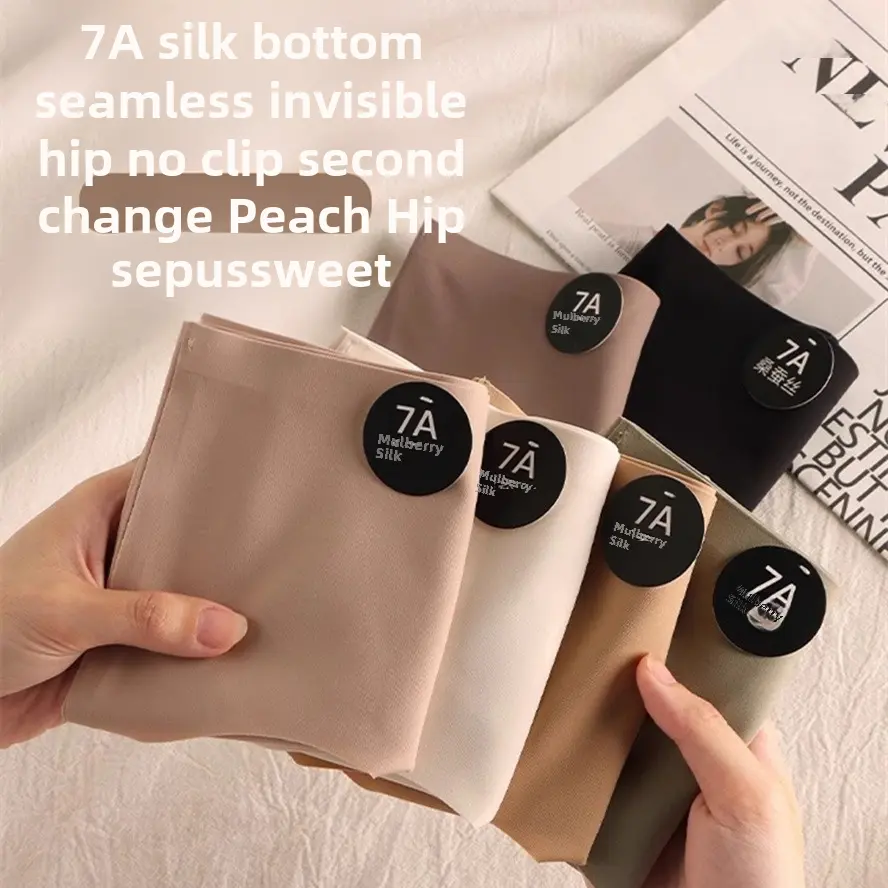 Comfortable Silk Panties for Women  Womenswear  Lingerie       Lady Minimalist Basic Casual