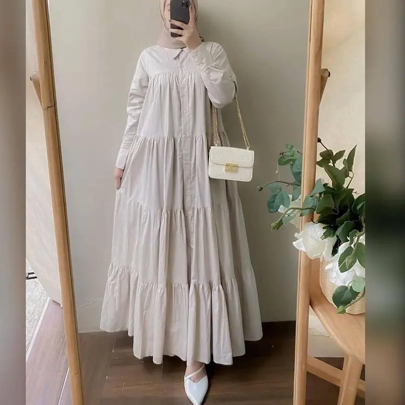 ASYILA MAXY DRESS WANITA BAHAN RAYON TERBARU NYAMAN DIGUNAKAN BUSUI FRIENDLY 2