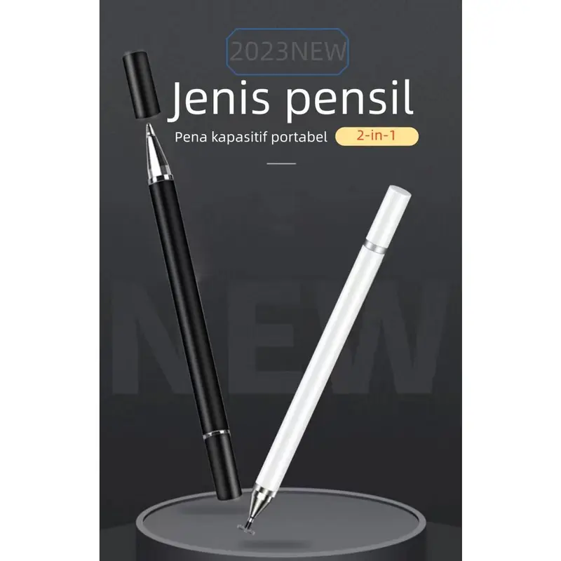 Stylus 2 in 1 Stylus dan Pen Plastik Putih Drawing 0