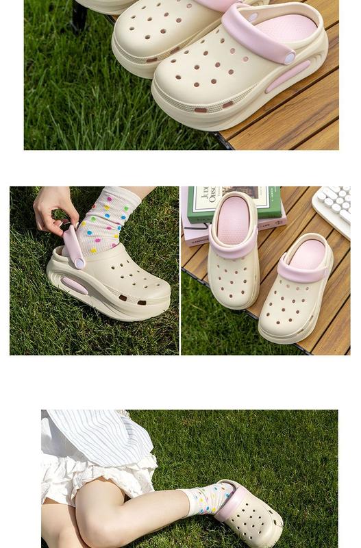 Product Introduction of Kasut Coros Platform Eva, Untuk Wanita, Koleksi Musim Panas Baharu 2024, Bergaya, Sesuai untuk Pakaian Pantai, Tidak Licin dan Selesa, Sandal Kaki Tertutup 7