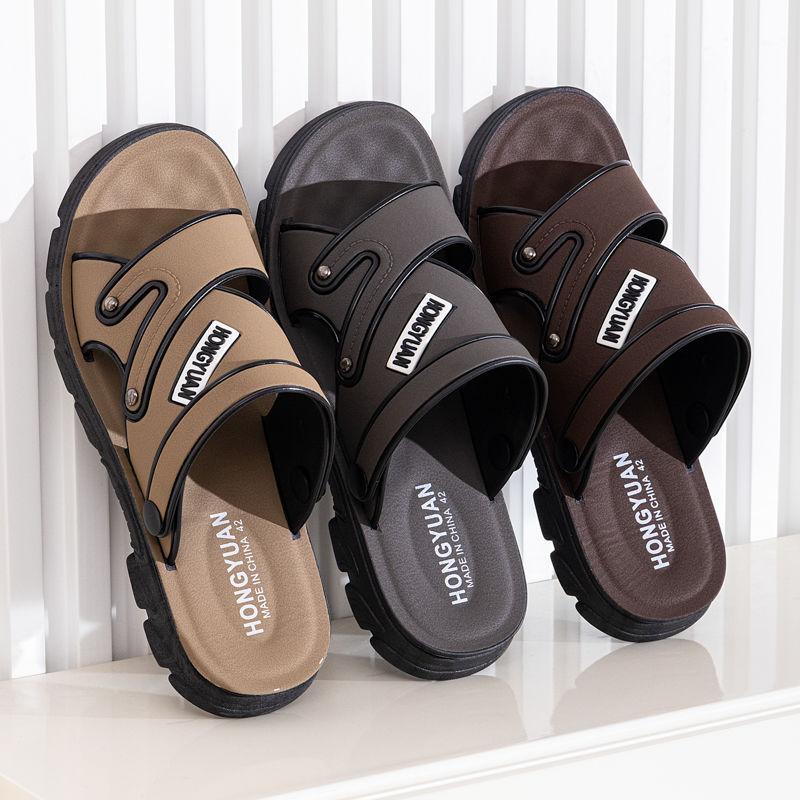 Product Introduction of Giày Đi Biển, Hàng Mới Về Mùa Hè, Chống Trượt, Dày, Chống Mài Mòn, Dành Cho Bố Trung Niên, Dép Xăng Đan Dày Và Chống Trượt, Dành Cho Nam 1
