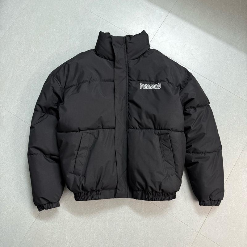 Áo Phao Nam Nữ Lót Lông Chữ COLOSNED 2 Màu Đen Be - Menswear Jacket