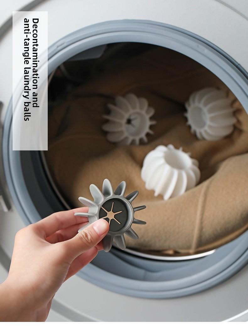 Product Introduction of Roller Pulsator Washing Machine Anti-Winding Laundry Ball Magic Decontamination Cleaning Wash Ball 1