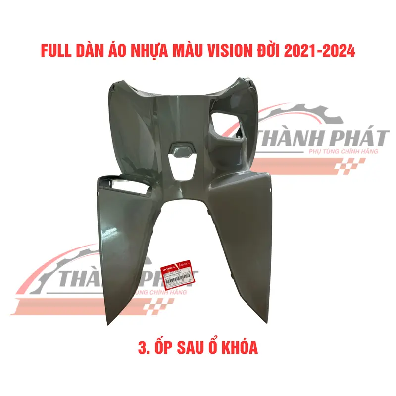 Dàn áo Vision Xám xi măng 2023 (bán lẻ từng món) zin hãng 3