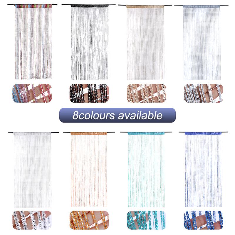 Product Introduction of Rèm Dây Cửa Lấp Lánh, Rèm Dây Lung Linh Tua Rua Sáng Bóng, Rèm Cửa, Cho Cửa Sổ, Phòng Và Đồ Trang Trí Nhà Cửa 23