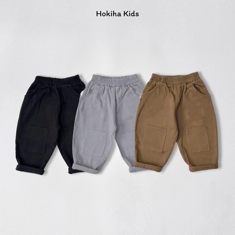 [ Hokiha Kids ]Te472- Quần dài kaki mềm mịn Hokiha Kids đáp gối siêu xinh cho bé trai bé gái từ 8-16kg