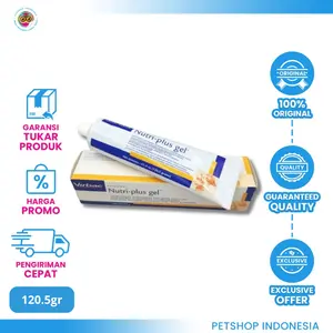 Virbac Nutriplus Gel 120gr – Suplemen Energi & Nutrisi untuk Anjing dan Kucing