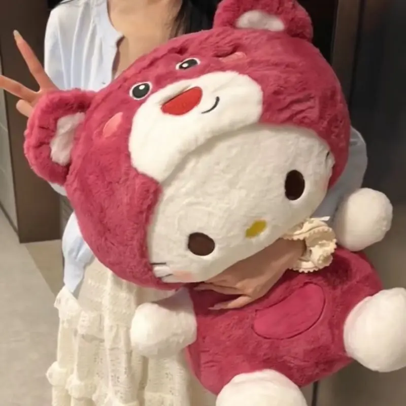 Đồ Chơi Nhồi Bông Hellokitty Dâu Tây, Biến Hình Kitty, KT, Thích Hợp Cho Ngày Lễ Tình Nhân, TikTok Cùng, Năm 2024