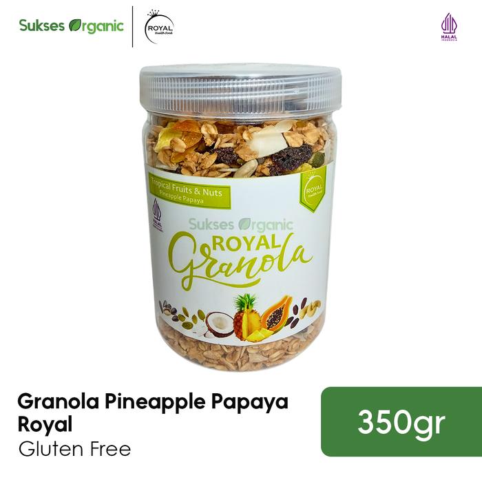 Gambar Granola JAR PINEAPPLE PAPAYA Royal 350gr dari Sukses Organic Kota Tangerang Selatan Tokopedia