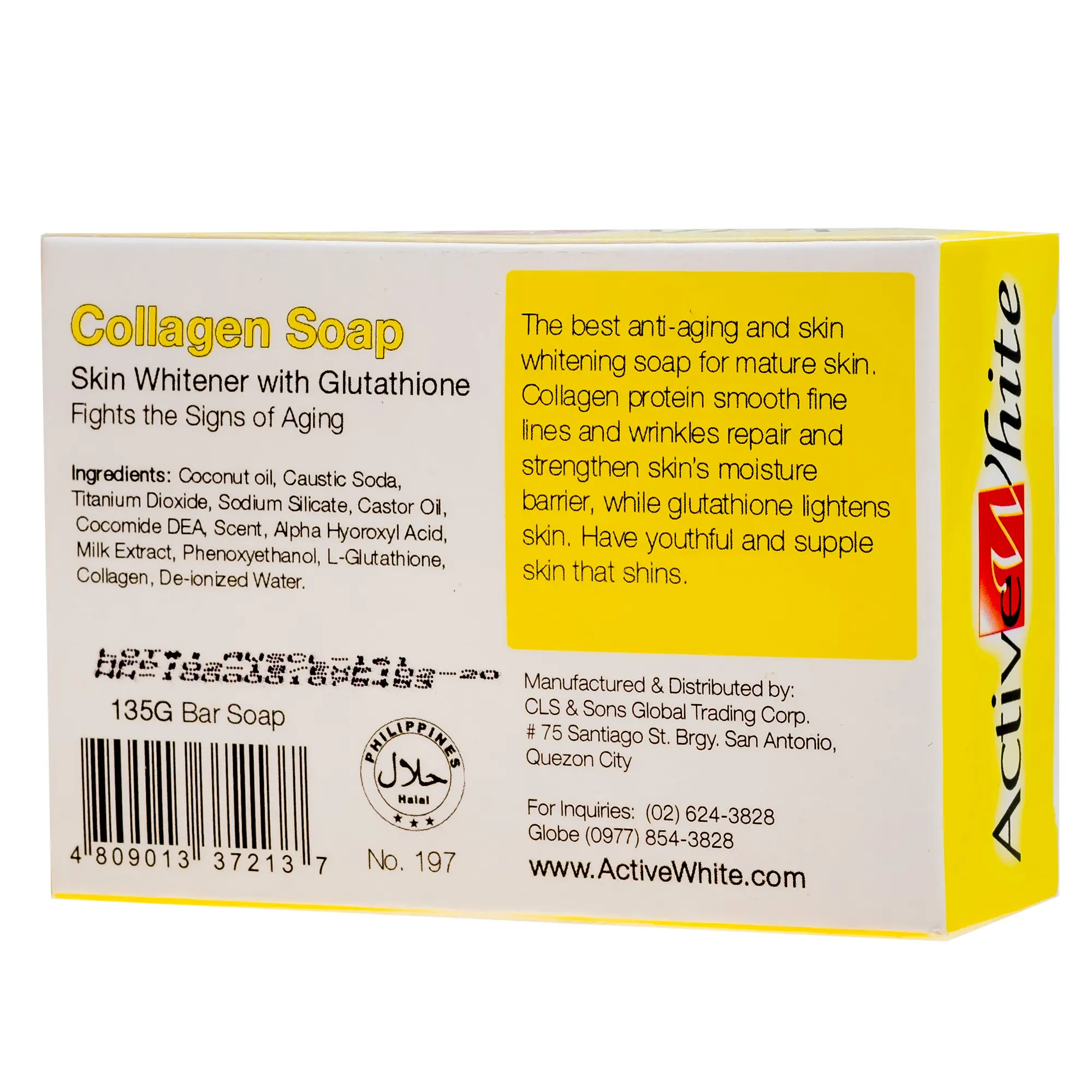 active white l glutathione soap Active White L Glutathione Skin Whitening Soap, Box, 75gm at ₹ 1000/piece  in Panchkula main image 1