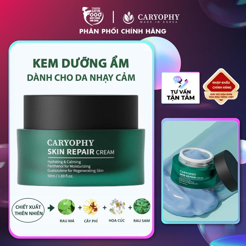 Kem Dưỡng Ẩm Dành Cho Da Nhạy Cảm Caryophy Skin Repair Cream 50ml Skincare
