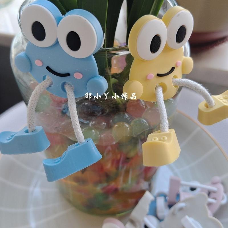 Phụ Kiện Mặt Dây Giày Hoạt Hình, Phụ Kiện Khóa Giày Tự Làm, Ba Chiều 3D, Giày Trắng, Mặt Dây Giày Có Thể Tháo Rời, Năm 2024 5