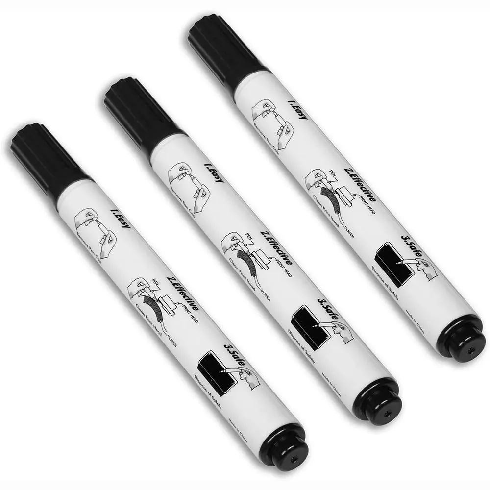 Useful Plastic Thermal Printer Cleaning Pen Decontamination White Printer Maintenance Scanner Supplies For Epson