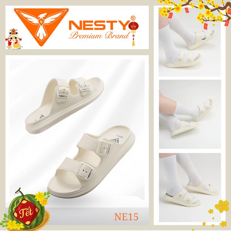 Dép nhựa quai ngang NESTY chất liệu EVA cao cấp Thiết kế khóa cài tiện lợi mã NE15