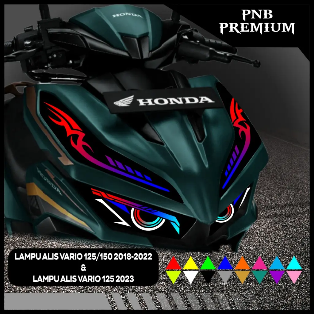 STIKER VARIASI LAMPU ALIS MOTOR VARIO 125 2023 DAN 125 150 NEW 2018-2020 PNB 09