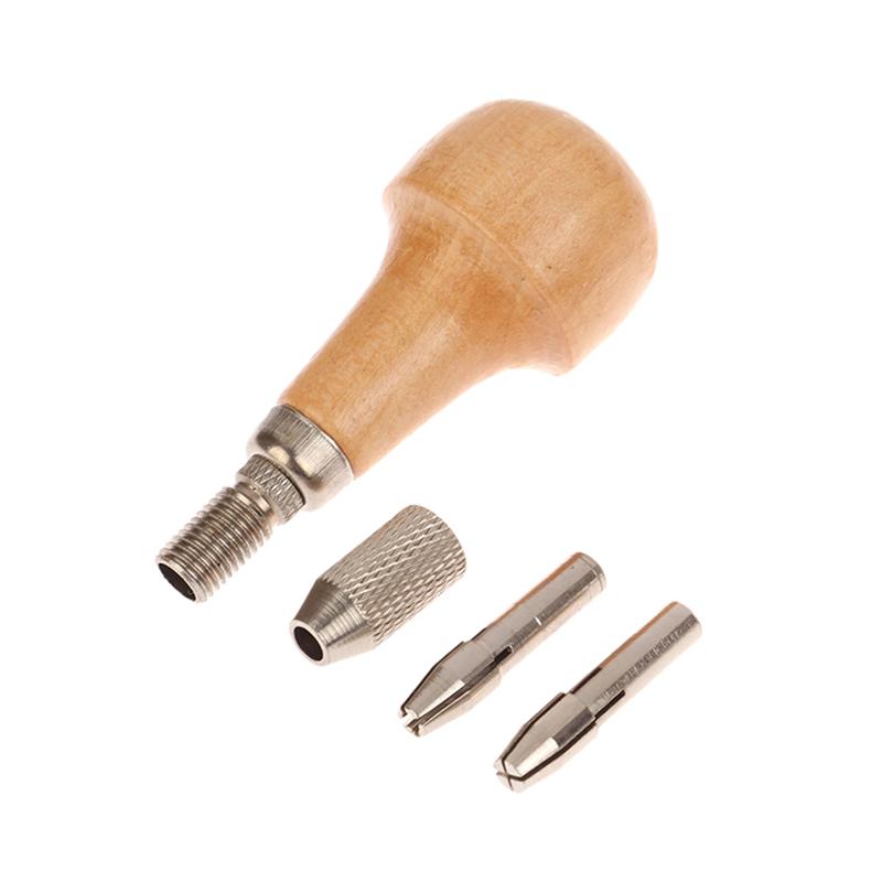 Product Introduction of DIY Jewelry Tools Jewelers Pin Vise Vice Wooden Handle With 2 Chuck Twisting Wire Wrapping Drill Tool Kit 18
