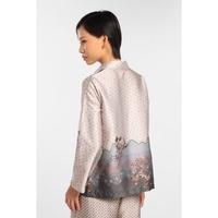 Gambar MINIMAL - Shams - Blus Motif Floral - Beige - S, Beige dari Manzone Store Kab. Pemalang 4 Tokopedia