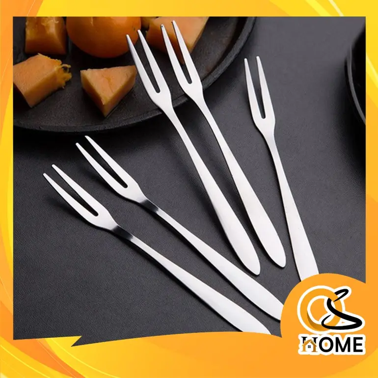 BISA COD H5844 Garpu Stainless Mini Dessert Serbaguna Buah