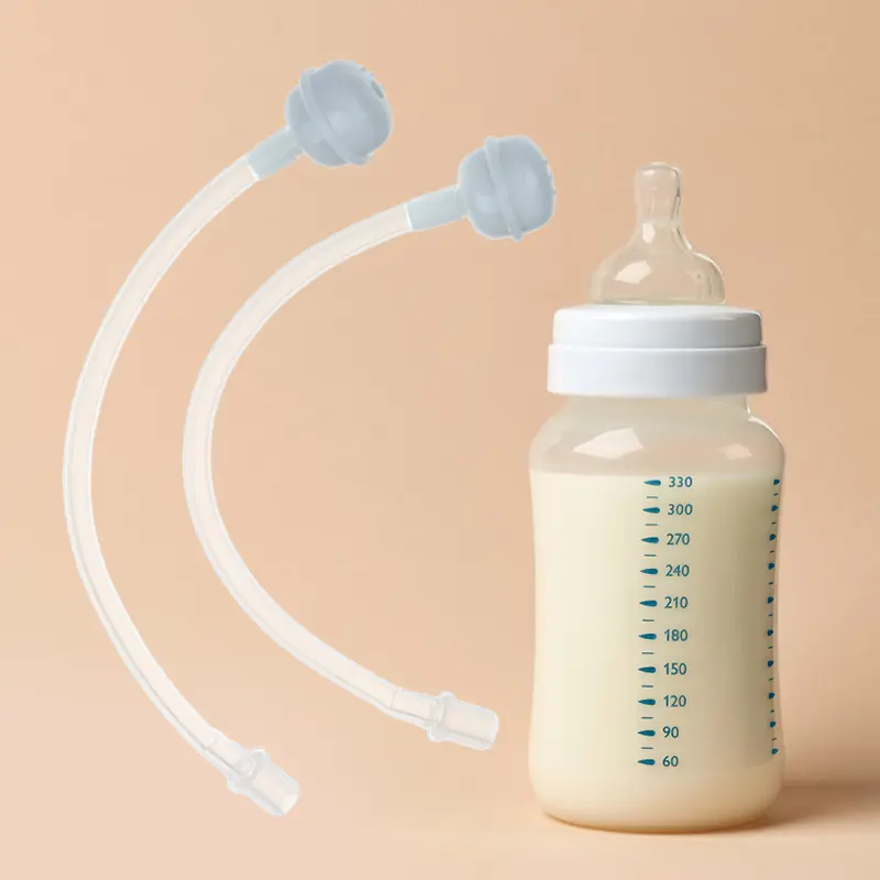 Ống Hút Chai Trẻ Em, 2 Chiếc, Chất Liệu Silicon Lỏng, Phụ Kiện Cốc Uống Nước Tập Uống Cho Bé Và Trẻ Em, Cho Chai