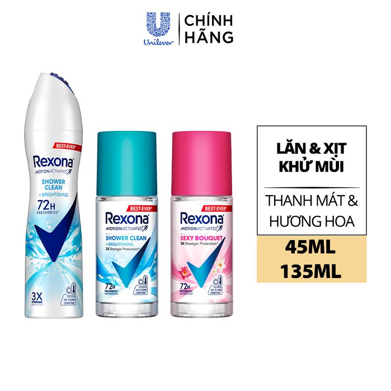 FS Xịt lăn khử mùi Rexona 72H khô thoáng dành cho nữ 135 45ml 3