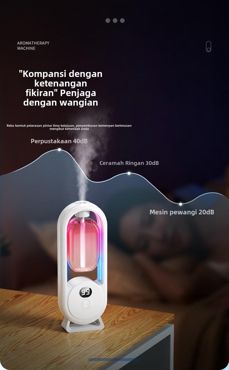 Product Introduction of Penyebar Aromaterapi, Penyegar Udara, Tandas Wangian, Mesin Bau Automatik, Penyebar Aroma Bilik Tidur, Sesuai untuk Tandas Rumah dan Hotel diffuser  aromatherapy Humidifier 12