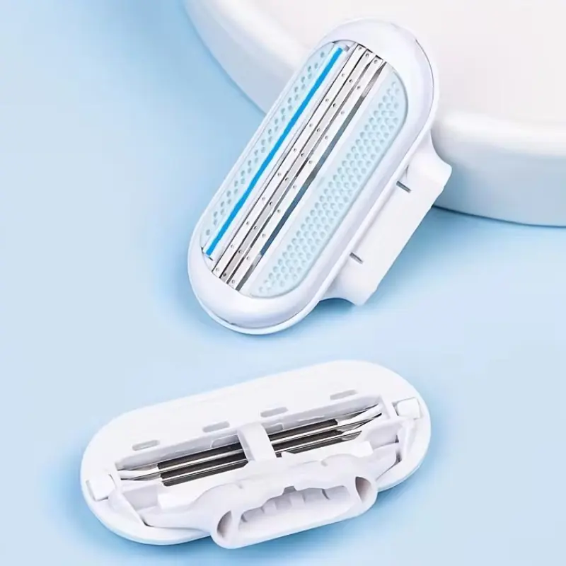 1/4/8PCS High Quality Safety Metal Razor Blade Women Beauty Bikini Hair Removal Shaving Set for Venus Shaver Replacement Heads Stainless Stainless Steel