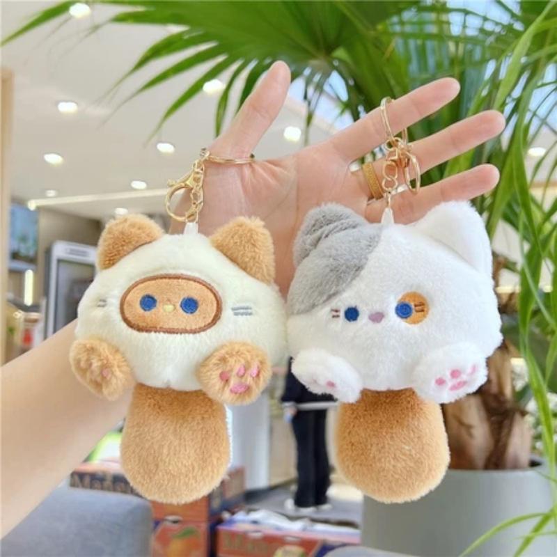 Gantungan Kunci Suara/Liontin Ransel Yang Lucu/Gantungan Kunci Boneka Kucing Fluffy Bunyi Lucu/Gantungan Kunci Boneka /Gantungan Kunci Kucing/Gantungan Kunci Boneka Kucing Fluffy Bunyi Lucu 5