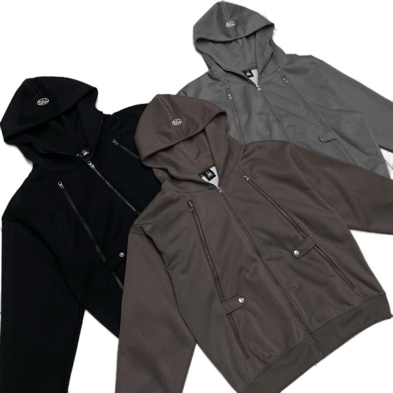 Áo khoác Zip nỉ 2 da THREE zip khoác Jacket FAFIC studio 400gsm nữ Nam Menswear - Hoodie, Tay Dài