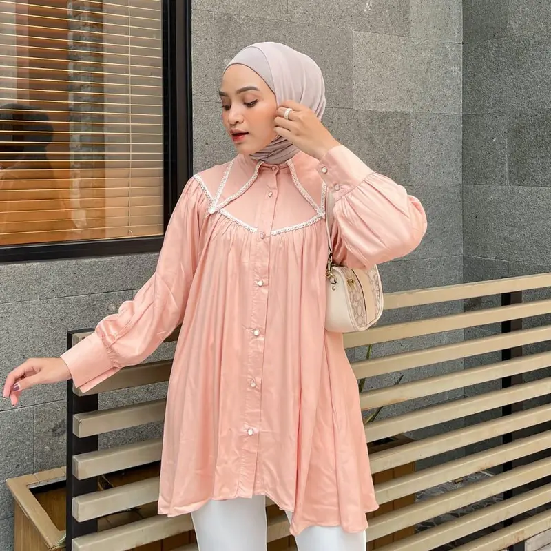 COU - Blouse Hea Casual Style /Blouse Atasan Wanita - NN Fit Top Baju Basic Oversize 3
