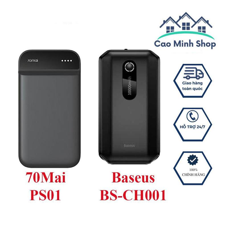 Kích bình ắc quy ô tô 70mai PS01 Baseus BS-CH001 dùng cho xe chạy xăng chạy dầu hàng chính hãng - Cao Minh Shop