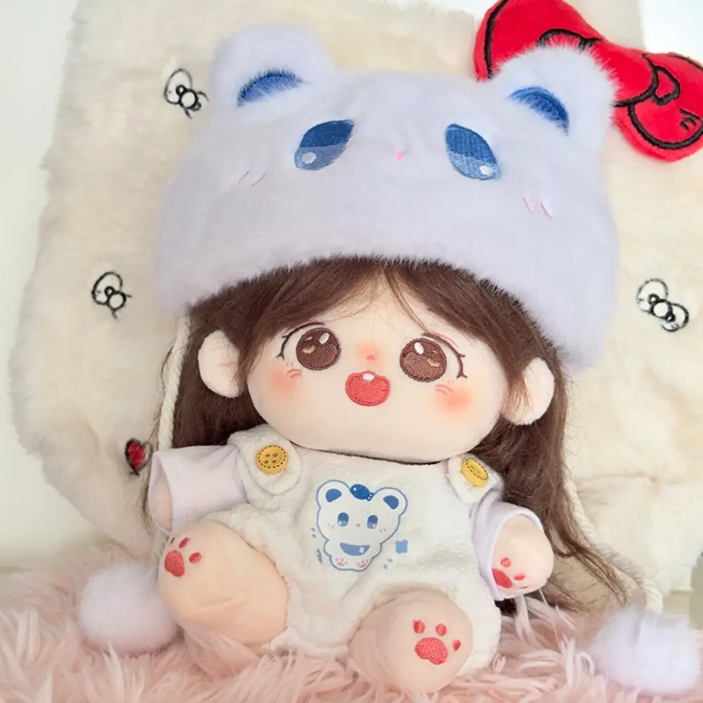 No Attributes Dolls Clothes Yellow Duck 20cm Cotton Doll Clothes Plush Hat Strap Pants Doll Clothes Outfit Suit Bear Doll Dress Up Set 20cm Cotton Doll
