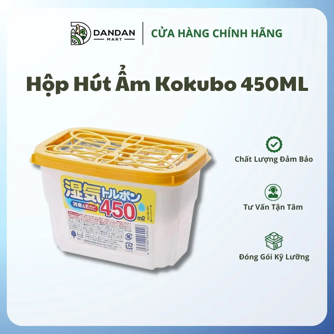 Hộp Hút Ẩm Kokubo 450ML Nhật Bản  – Giải Pháp Cho Không Gian Khô Thoáng Những Ngày Nồm Ẩm
