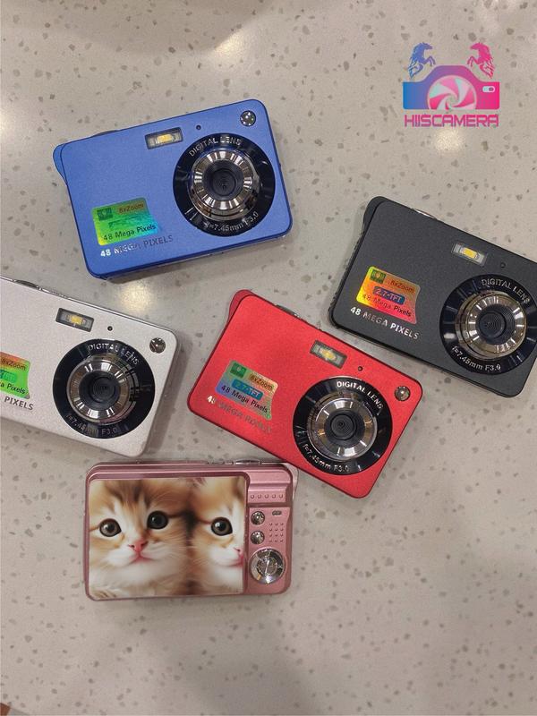 [Tặng thẻ nhớ + đầu đọc thẻ] Máy ảnh V2 mini digital màn hình LCD TFT 48mp 720p 8x Zoom Hd 2.7 Inc Camera