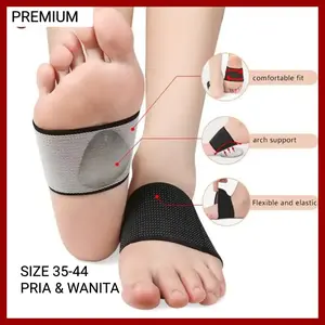 INSOLE GEL SILICCON FLAT FOOT ARCH SUPPORT INSOLE KAKI DATAR PREMIUM QUALITY Shoe