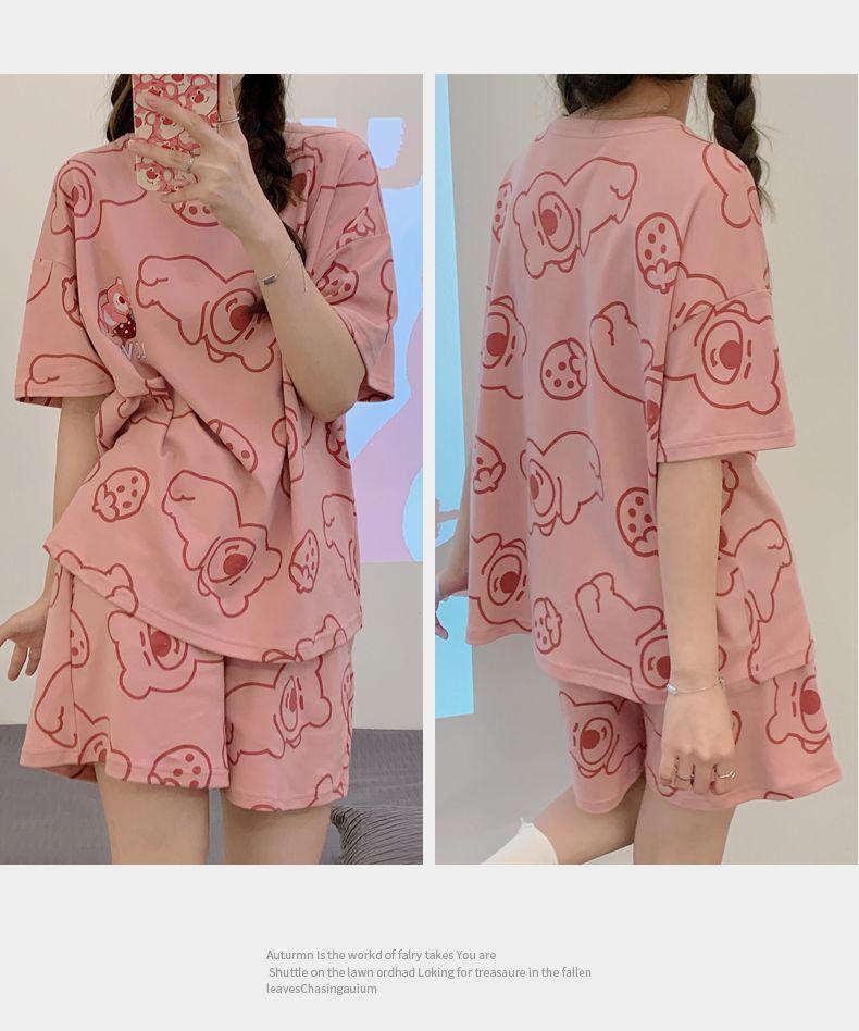 Product Introduction of Pure Cotton Pajamas for Female Students New Sweet and Beautiful Home Wear Suit 33