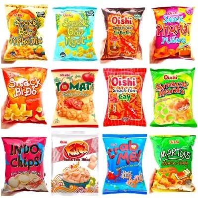 Combo 10 gói snack Bim bim oishi 12gr* 10 gói