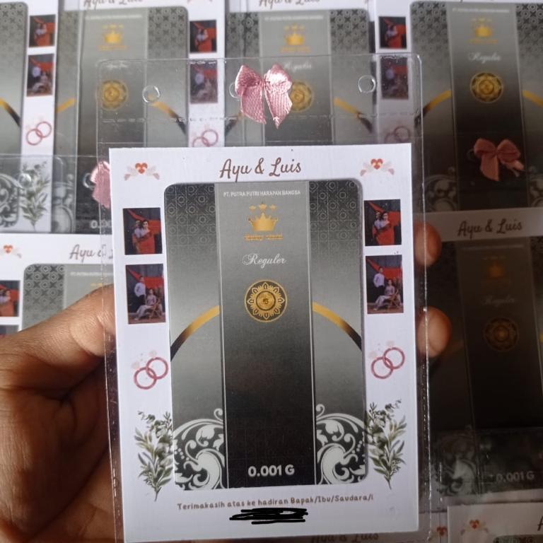 Souvenir logam mulia isi 50pc 2