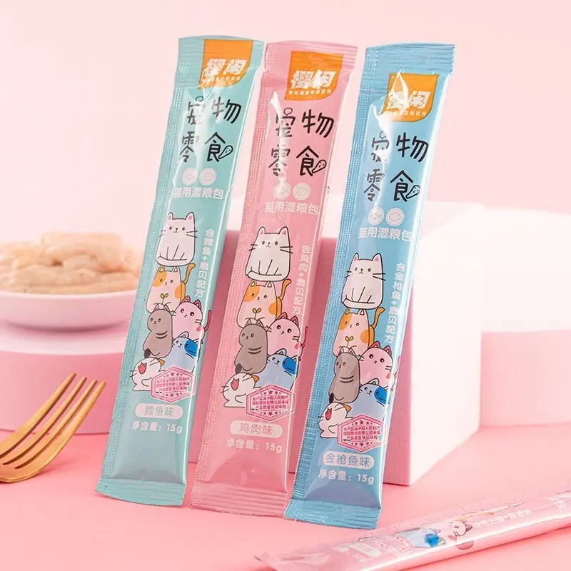 Combo 200 thanh súp thưởng cho mèo, soup thưởng dinh dưỡng cho mèo, sup thưởng shizuka thanh 15gr 3