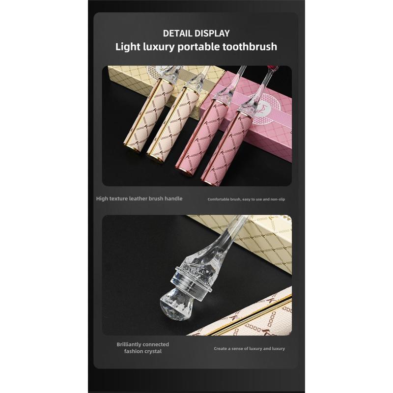 Product Introduction of New Lipstick Shaped Toothbrush Portable Ultra Soft Cleaning Teeth Detachable Oral Care Gift 23