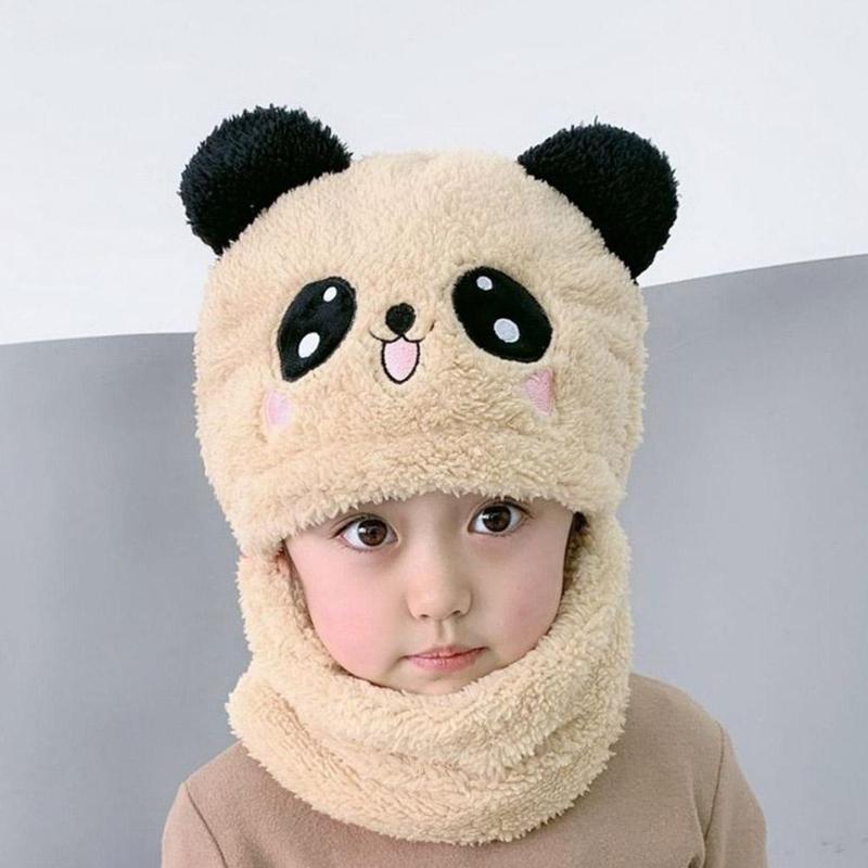 Product Introduction of Children's Winter Warm Hat Scarf Hat All-in-one Children's Warm Windproof Face Cover Ear Protection Plus Velvet Hat 16