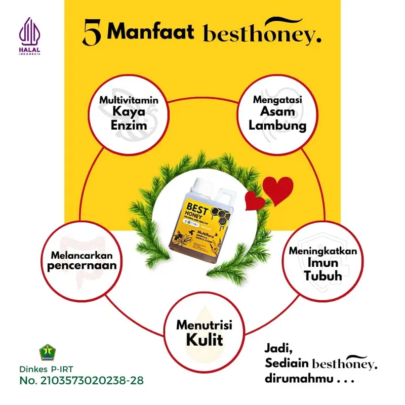 Best Honey - Madu Asli Madu Multiflora Original - 1kg 5
